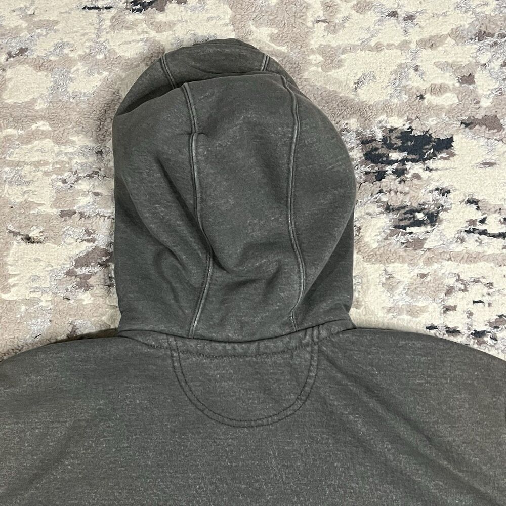 Carhartt RAIN DEFENDER 1/4 Zip Hoodie Men's Sz L Gray Heavyweight 100617 Faded - Picture 11 of 12